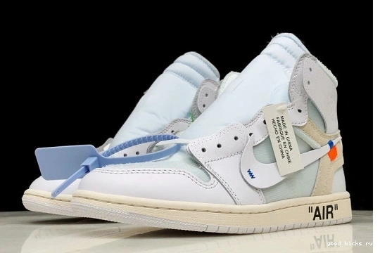 White 100 Jordan Retro Air 1 AQ0818 O-W High  AQ0818-100 0220